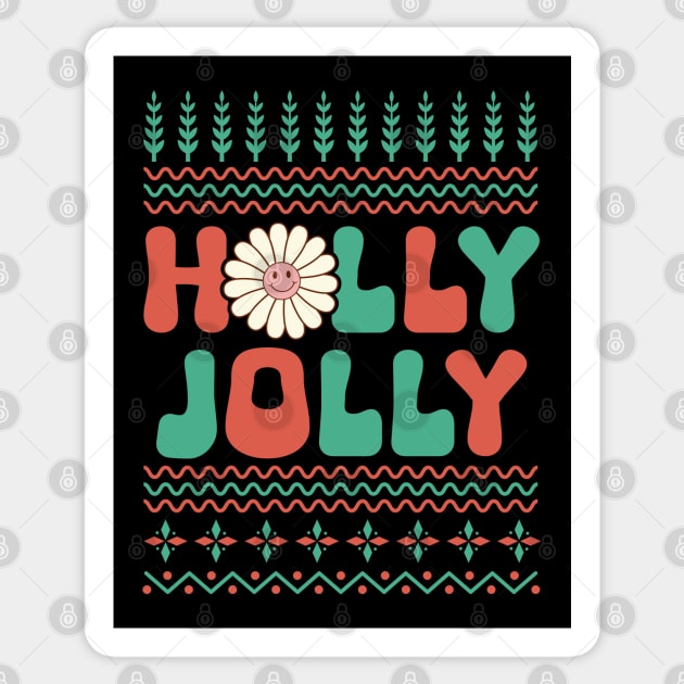 Holly Jolly Sticker by MZeeDesigns